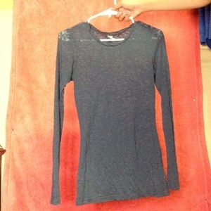 Long sleeve burn out shirt